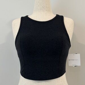 Beyond Yoga Charcoal Black Crop Top